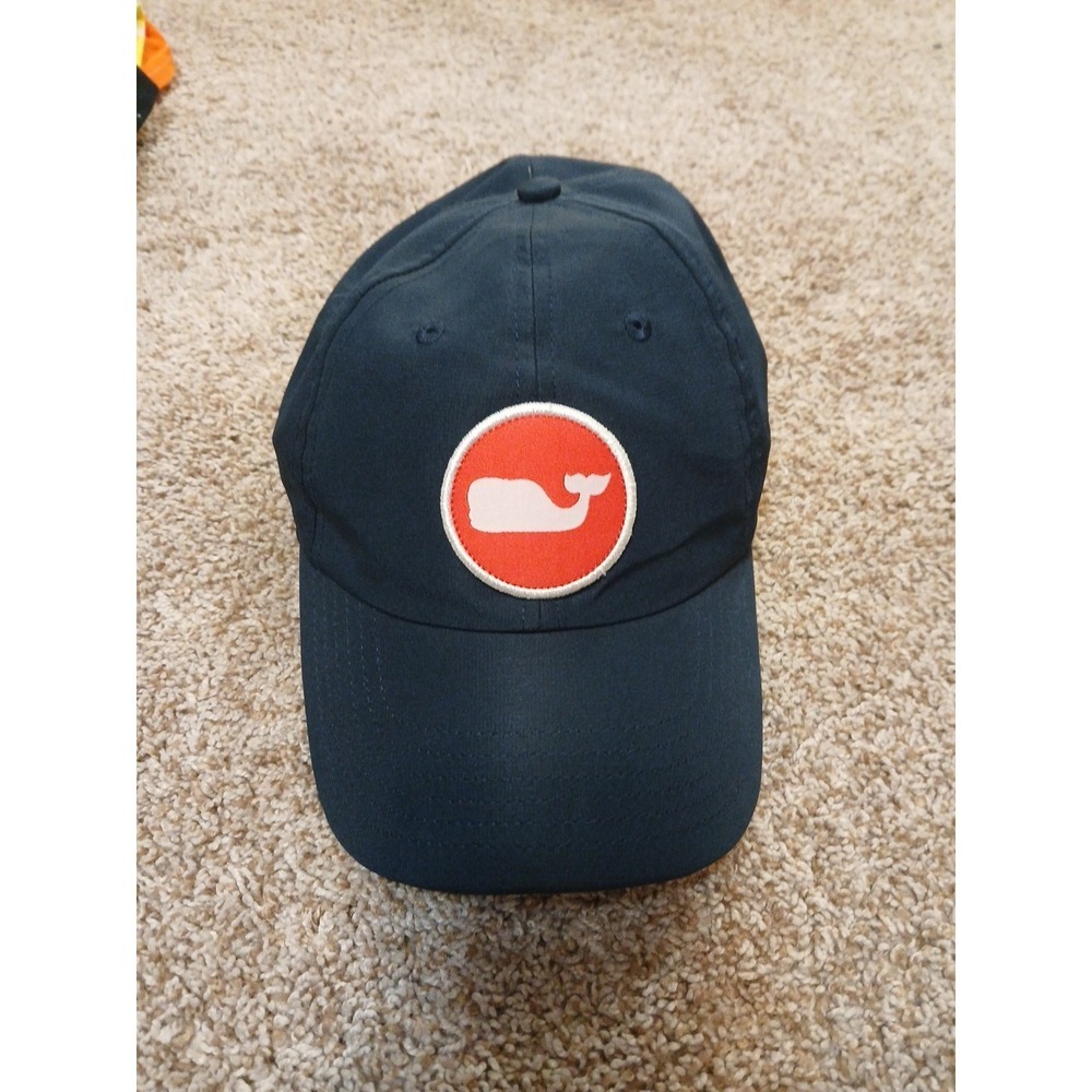Vineyard Vines Hat Strapback Baseball Cap Mens Navy Blue American Flag Golf